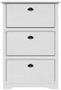 Schuhregal, Schuhablage, platzsparend Weiß 80x35x118 cm Bild 4