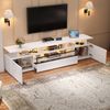 STILVORA Lowboard mit Schublade,TV-Schrank TV-Lowboard Hochglanz mit LED&Ablagebereich Bild 2