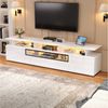 STILVORA Lowboard mit Schublade,TV-Schrank TV-Lowboard Hochglanz mit LED&Ablagebereich Bild 3