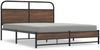 vidaXL Bettgestell ohne Matratze 150x200 cm Braun Eichen-Optik 4100484 Bild 2