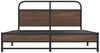 vidaXL Bettgestell ohne Matratze 150x200 cm Braun Eichen-Optik 4100484 Bild 5