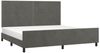 Doppelbett, Bettgestell Modernen ohne Matratze Dunkelgrau 200x200 cm Samt d2314e Bild 3