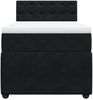 vidaXL Boxspringbett mit Matratze Schwarz 100x200 cm Samt 3287676 Bild 4