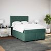 vidaXL Boxspringbett mit Matratze Dunkelgrün 140x190 cm Samt 3293215 Bild 4