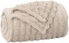 vidaXL Überwurfdecke Beige 240 x 220 cm Fleece 42016823 Bild 2