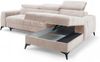 AX LIVING Beige Eckcouch mit Schlaffunktion Arkucio Mini 260 cm R Bild 3
