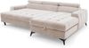 AX LIVING Beige Eckcouch mit Schlaffunktion Arkucio Mini 260 cm R Bild 4