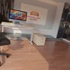 Rheinland Möbel Statio Schreibtisch 120x80 cm höhenverstellbar ±10 mm in Eiche – ergonomischer Bürotisch für Homeoffice & Büro, C-Fuß, Kabelwanne, einfache Montage, FSC® zertifiziert Bild 4