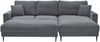 Wohnlandschaft Becky / Bono, Metall, Stoff, Grau, 269 x 84 x 92 cm Bild 2