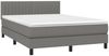 vidaXL Boxspringbett mit Matratze Dunkelgrau 140x200 cm Stoff 3140218 Bild 3