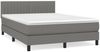 vidaXL Boxspringbett mit Matratze Dunkelgrau 140x200 cm Stoff 3140218 Bild 2