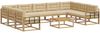 vidaXL Outdoor-Sofagarnitur mit Kissen 10 pcs Weiß und Beige 3387082 Bild 2