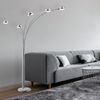 Stehlampe, Marmor, silber, 5-Flammig, H 200 cm Bild 5