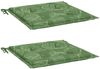 vidaXL Sitzkissen 2 Stk. Blattmuster 50x50x4 cm Stoff 361089 Bild 3