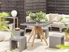 Gartentisch Set OLBIA TARANTO Beton 90x90x76 cm Grau Bild 3