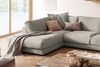 KAWOLA Sofa MADELINE Wohnlandschaft U-Form Cord steingrau Longchair rechts 86 x 224 x 425 cm Bild 4