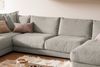 KAWOLA Sofa MADELINE Wohnlandschaft U-Form Cord steingrau Longchair rechts 86 x 224 x 425 cm Bild 5