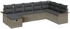 vidaXL Garten-Sofa-Set mit Kissen mit Speicher 8 pcs Grau Poly Rattan 3360260 Bild 2