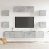 vidaXL 7-tlg. TV-Schrank-Set Betongrau Holzwerkstoff 3114521 Bild 3