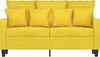vidaXL 2-Sitzer-Sofa Hellgelb 120 cm Stoff 359264 Bild 3