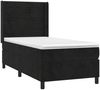 vidaXL Boxspringbett mit Matratze & LED Schwarz 90x200 cm Samt 3139603 Bild 4