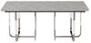 KLAM HOME Esstisch 180 x 80 x 75 cm mit Metallbeine rechteckiger Esstisch für 6 Personen, Grau (großer Esstisch, rechteckiger Esstisch, Küchentisch, 1-St), Esstisch für 6 Personen, moderner einfacher Esstisch, Grau + Silber Bild 4