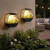 LED Solar Wandleuchte, Pflanzgefäß, IP44, D 25 cm Bild 3