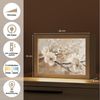 OnlyWow Tischleuchte Blumen - Natur - Weiß - Blüte - Abstrakt, Dimmbar, Farbwechsel, LED, Warmweiß, Kaltweiß, Neutralweiß Einstellbar, Tischlampe, Schreibtischlampe, Desk, Dimmbar, mit Kabel, LED Bild 4