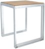 Hocker Jever aus massiven Teakleisten, 40 x 40 x 45 cm Bild 1