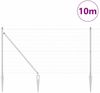 vidaXL Outdoor Euro Zaun mit Spitzen 10 x 1 m Verzinkter Stahl Silber 3350735 Bild 3