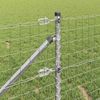 vidaXL Outdoor Euro Zaun mit Spitzen 10 x 1 m Verzinkter Stahl Silber 3350735 Bild 4