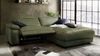 KAWOLA Sofa LOLA Ecksofa Stoff moosgrün mit motorischer Relaxfunktion Recamiere rechts 82 x 178 x 233 cm Bild 2