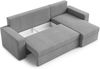 AX LIVING Eck Couch Klein Climpy 242 cm – Komfort & Stil in Braun Bild 2