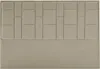 Vente-unique - HERMINE Bettkopfteil und Bettbrücke SamtStoff Schokoladenbraun - B 8 cm x H 110 cm x L 180 cm Bild 2