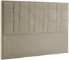 Vente-unique - HERMINE Bettkopfteil und Bettbrücke SamtStoff Schokoladenbraun - B 8 cm x H 110 cm x L 180 cm Bild 3