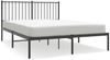 vidaXL Bettgestell mit Kopfteil Metall Schwarz 140x200 cm 350865 Bild 2