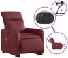 vidaXL Massagesessel mit Aufstehhilfe Elektrisch Weinrot Kunstleder 3206774 Bild 5
