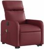 vidaXL Massagesessel mit Aufstehhilfe Elektrisch Weinrot Kunstleder 3206774 Bild 3