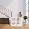 Relaxdays Weißes Absperrgitter mit Tür 92 cm hoch Bild 3