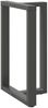 vidaXL Bartischbeine T-Form 2 Stk. Anthrazit 60x35x(90-91) cm Stahl 4013082 Bild 4