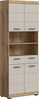 furnling Hochschrank Scott 4 Türen, 1 Schublade, 2 offene Fächer, Badmöbel, Badschrank Bild 4