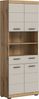 furnling Hochschrank Scott 4 Türen, 1 Schublade, 2 offene Fächer, Badmöbel, Badschrank Bild 5