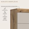 furnling Hochschrank Scott 4 Türen, 1 Schublade, 2 offene Fächer, Badmöbel, Badschrank Bild 3