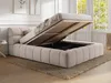 Vente-unique - FORVIK Bett Stoff Beige - B 255 cm x H 95 cm x L 224 cm Bild 4