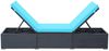 vidaXL Sonnenliege mit Auflage Poly Rattan Schwarz 44406 Bild 5