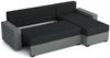 Ecksofa Schlafsofa Sofa HEDVIG Manila Grün- Schwarz Ottomane Rechts Bild 2