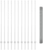vidaXL Zaun mit Pfosten Silber 3336375 Bild 5