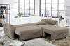 Ecksofa L-Form Couch Polsterecke Schlaffunktion Bettkasten in Cord Braun Taupe Bild 5