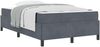 vidaXL Bettrahmen mit Matratze Dunkelgrau 120 x 190 cm Stoff 3399049 Bild 2