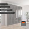 rauch Drehtürenschrank Schrank Garderobe SKAT SHINE Breiten 151/201/251/301cm, Höhe 223/235cm (3 verschiedene Ausstattungen BASIC/CLASSIC/PREMIUM (inkl. SOFT-CLOSE) edle Schrankfront mittig hochwertige Glasrahmentüren MADE IN GERMANY Bild 3